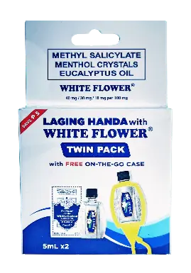 Twin Pack (2 Bottles) White Flower No.3 5mL with FREE Holder