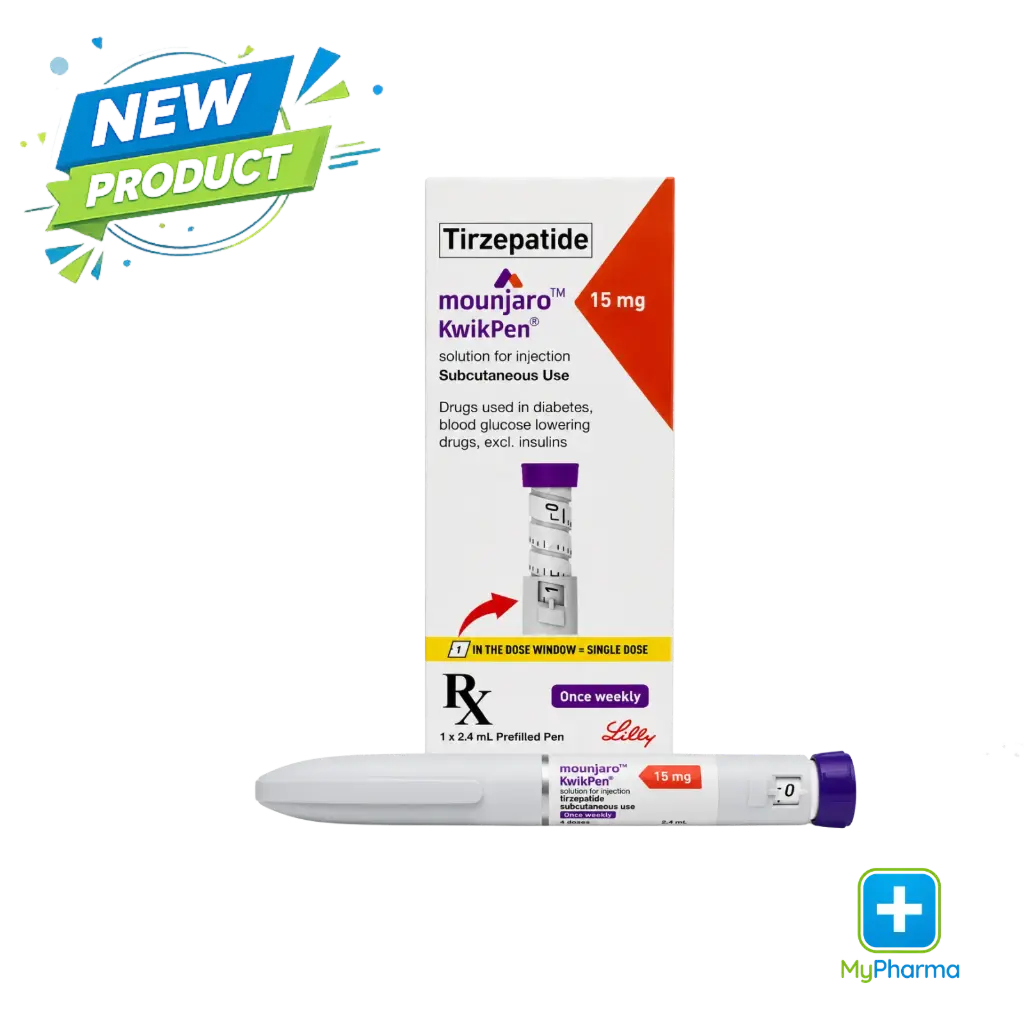 Mounjaro Kwikpen 15mg/0.6mL with FREE Needles 