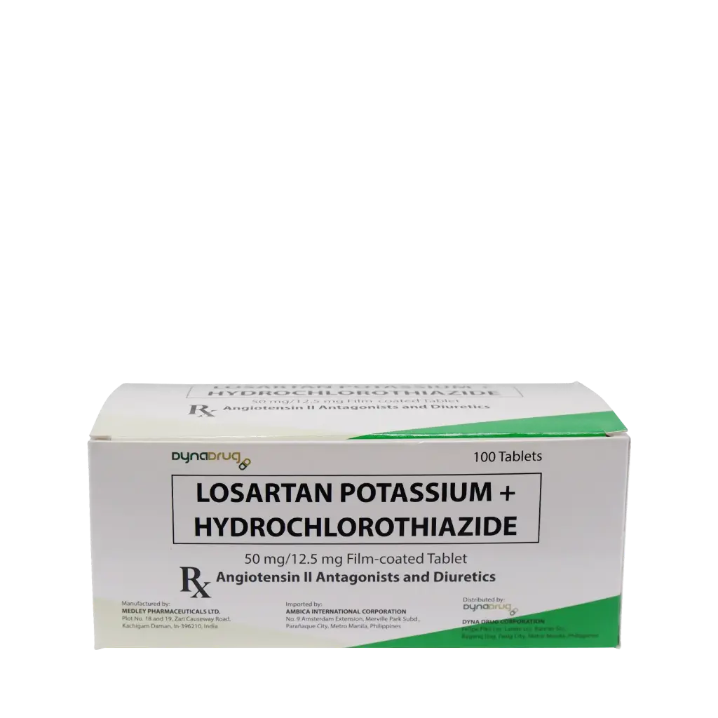 Dyna Drug Losartan + Hydrochlorothiazide Film-Coated Tablet 50mg/12.5mg 