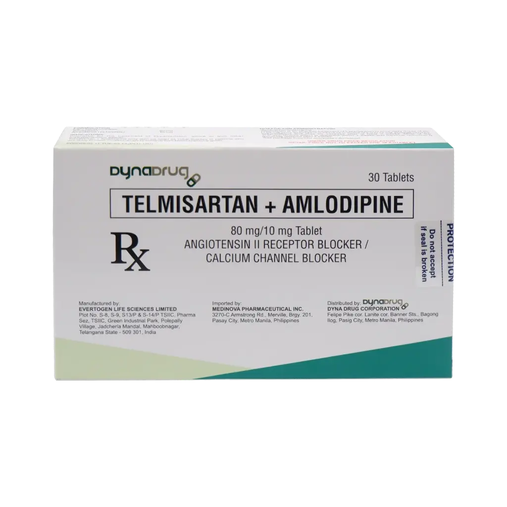 Dyna Drug Telmisartan + Amlodipine Tablet 80mg/10mg