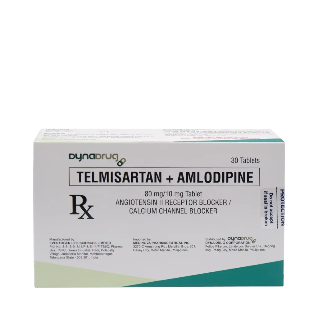 Dyna Drug Telmisartan + Amlodipine Tablet 80mg/10mg