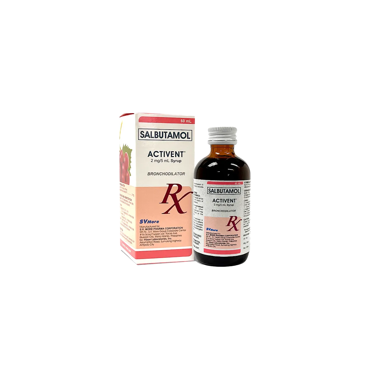 [SVPN10009233] Activent 2mg/5mL Syrup