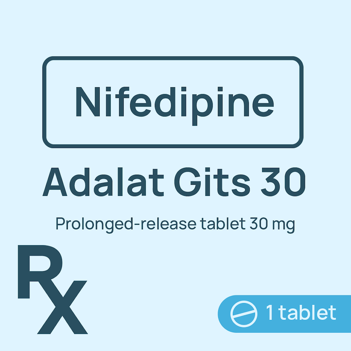 [10003112] Adalat Gits 30 Prolonged-Release Tablet 30mg