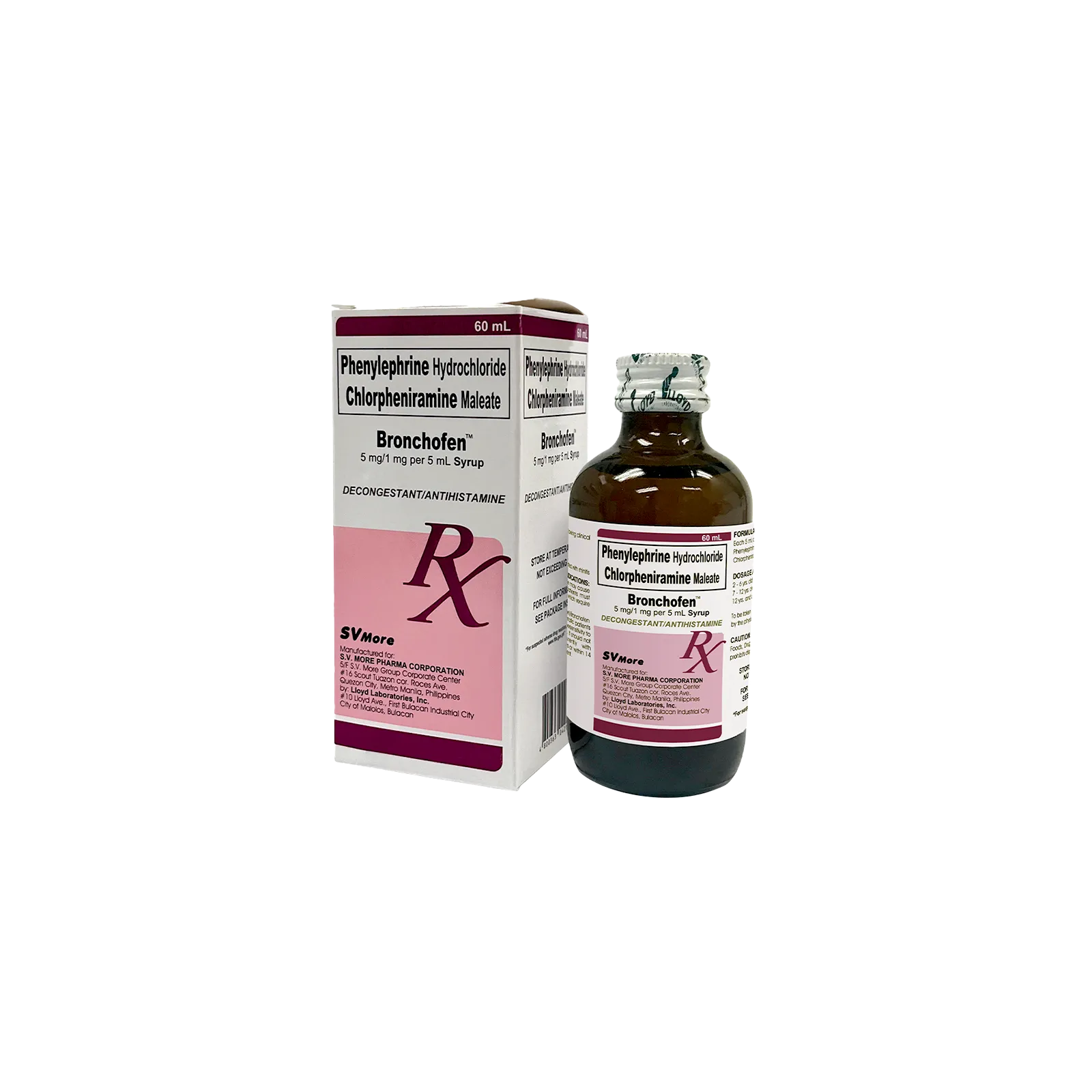 [SVPN10009222] Bronchofen 5mg/1mg/5mL Syrup