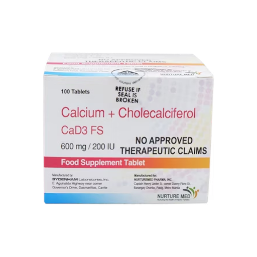 [10005610] CaD3 Fs 600mg 200IU Tablet
