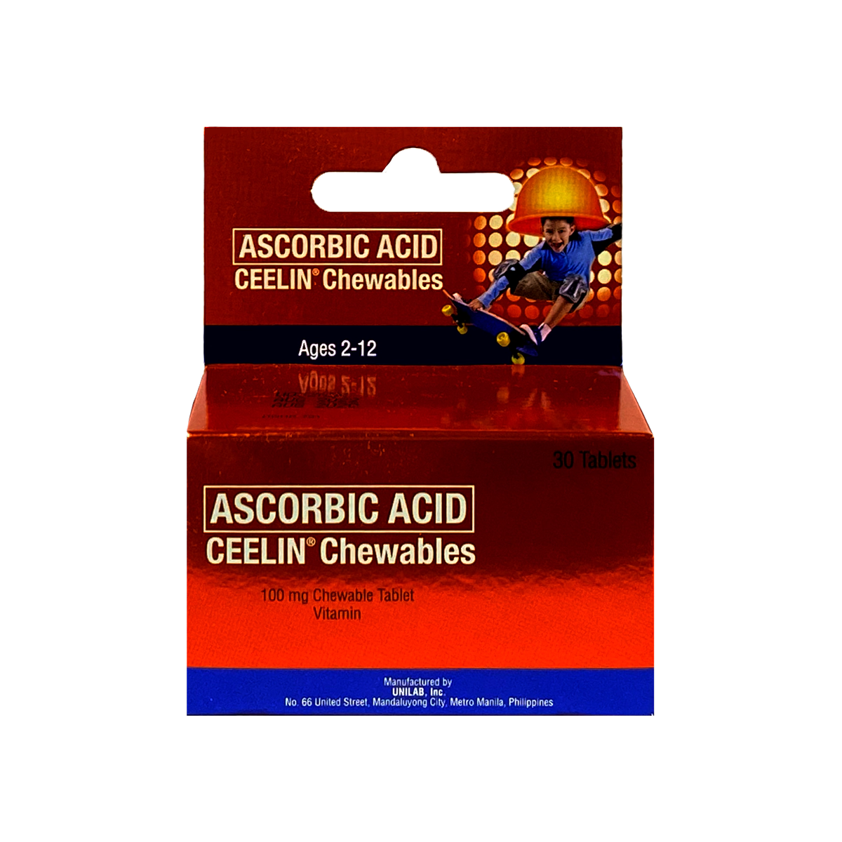 [10001246] Ceelin Chewable Tablet 100mg 30's
