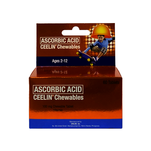 [10001247] Ceelin Chewable Tablet 100mg 60's
