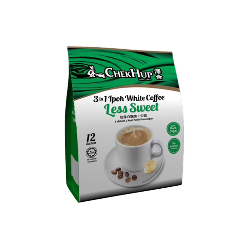 [10006633] Chek Hup 3 In 1 White Coffee - Less Sweet 12's