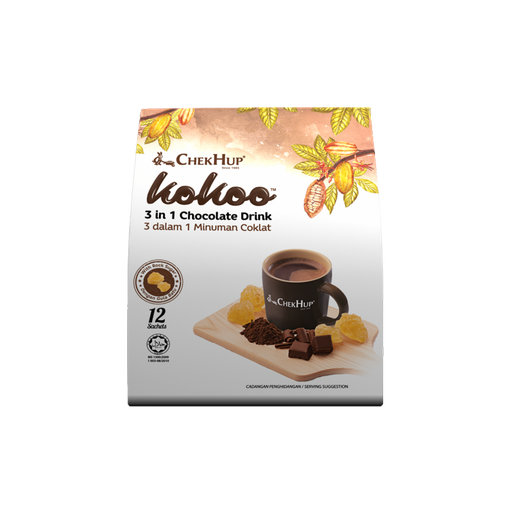 [10006640] Chek Hup Kokoo 3 In 1 Kokoo Chocolate Drink 40g 12's