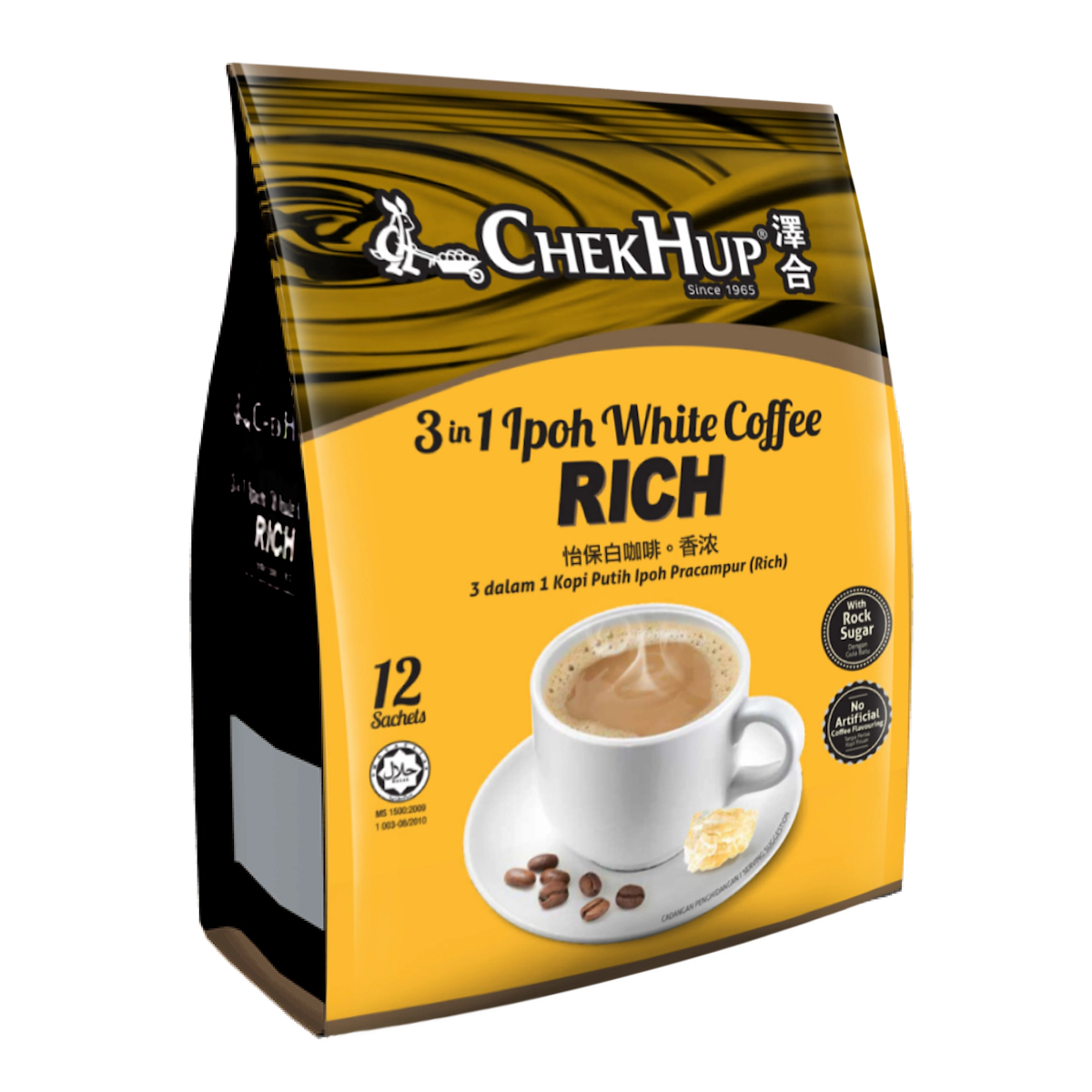 [10007915] Chek Hup White Coffee Rich 3 In 1 Packets 12's