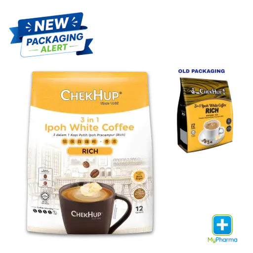[10007915] Chek Hup White Coffee Rich 3 In 1 Packets 12's