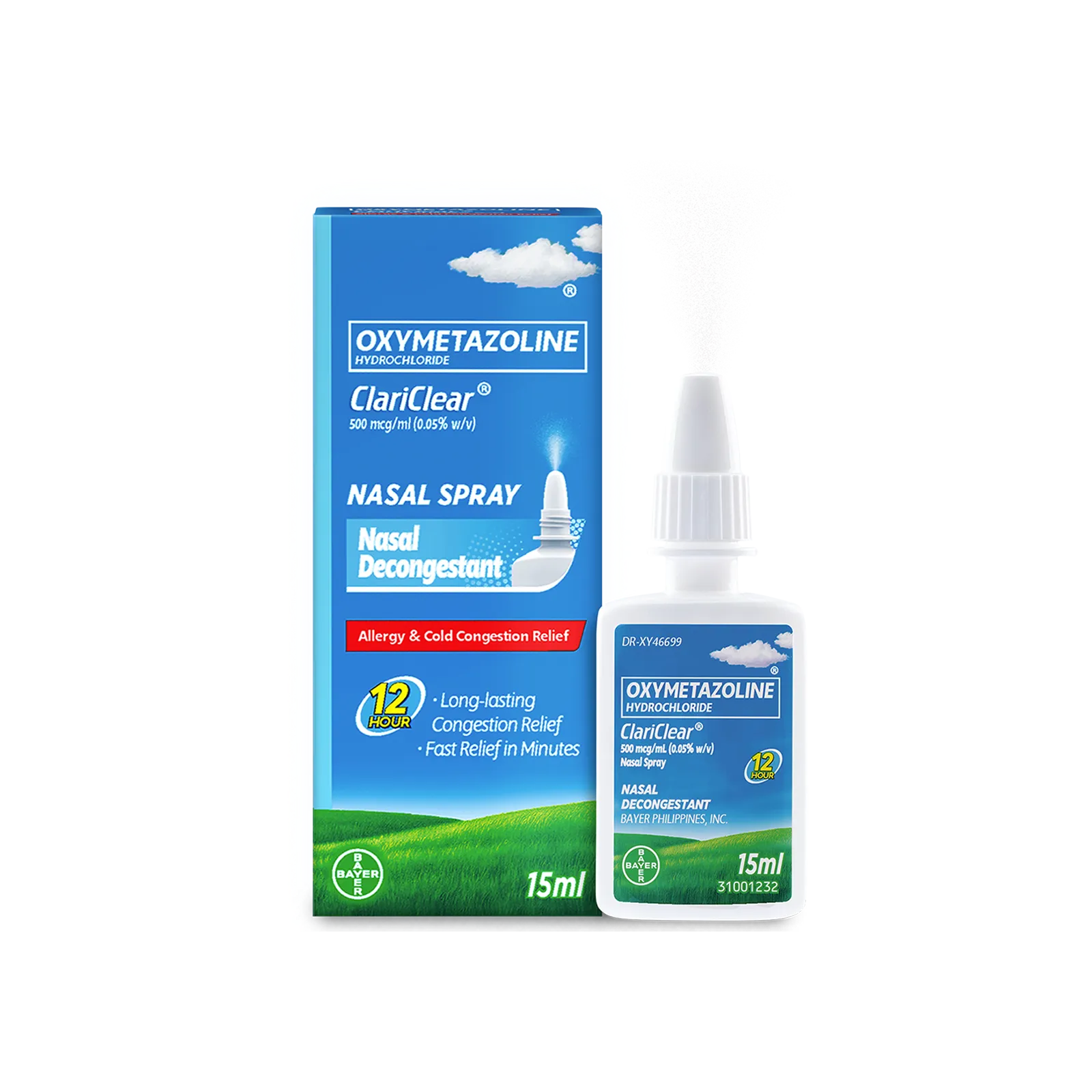 [10009055] Clariclear Oxymetazoline Hcl Nasal Decongestant Spray 15mL