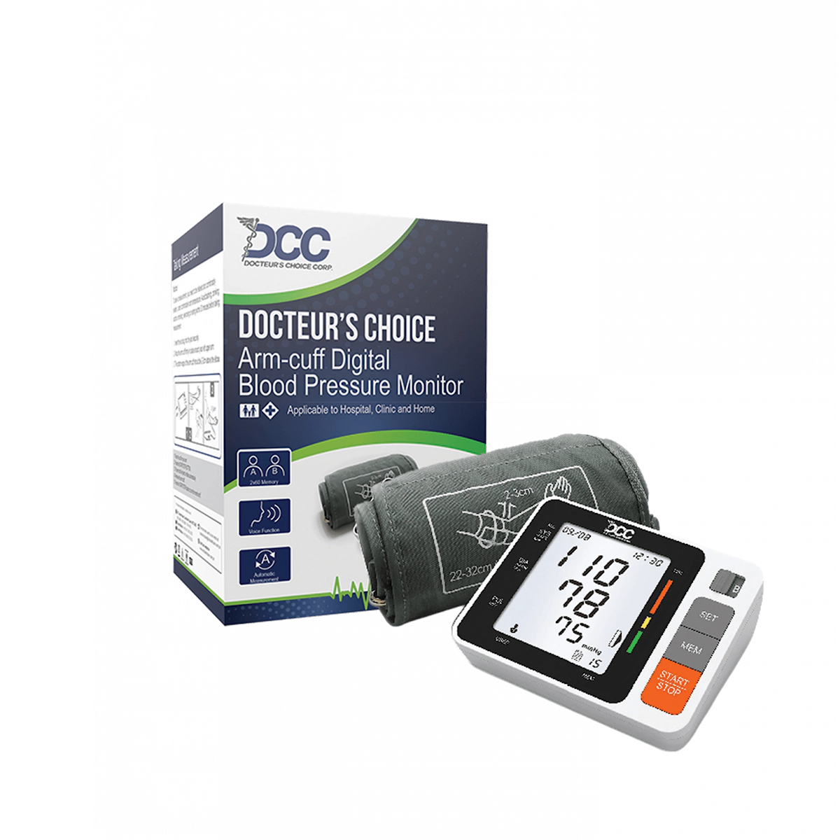 [10006234] DCC Digital Blood Pressure Monitor ATC-AB512M Black
