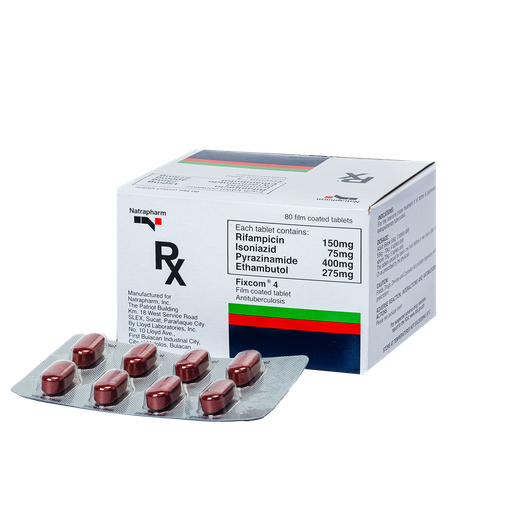 [10002433] Fixcom 4 Film-Coated Tablet 150mg/75mg/400mg/275mg