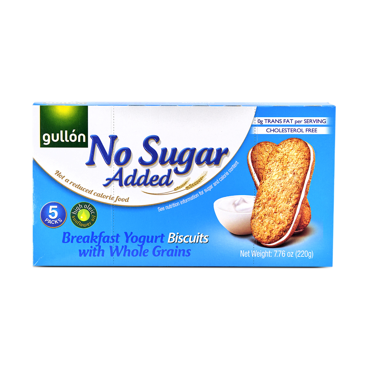 [10003472] Gullon No Added Sugar Yogurt Sandwich Biscuit 220g