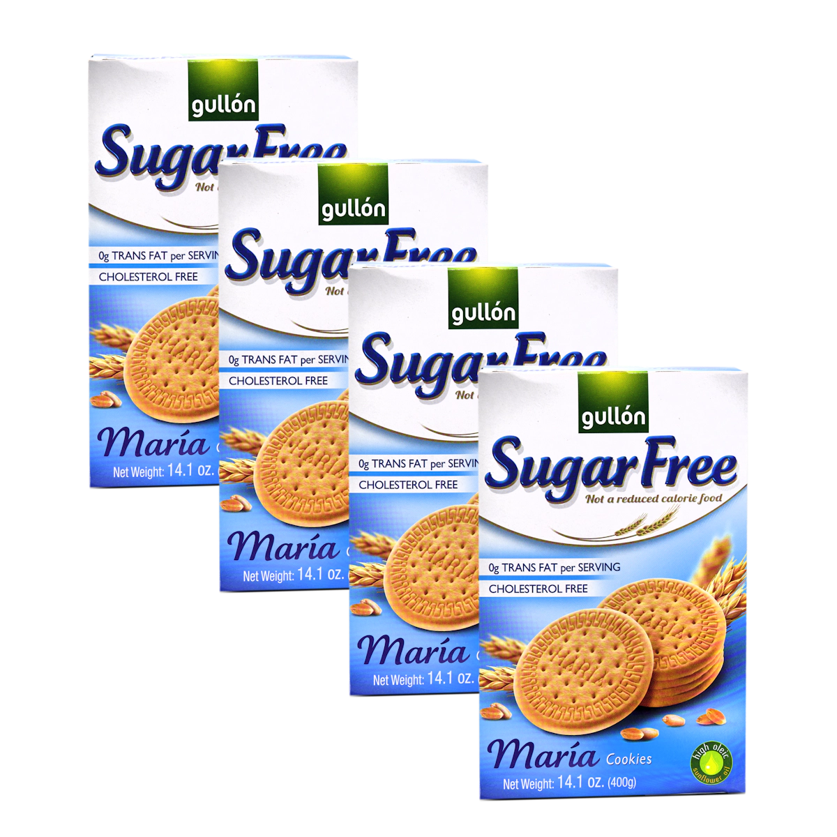 [B10003483] Gullón Sugar Free Maria Biscuit 400G (Bundle Of 4)