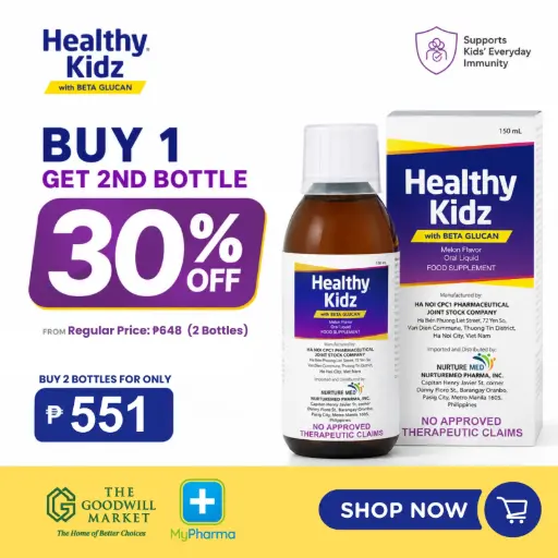[10010021] Buy 1 Get 2nd bottle at 30% off - Healthy Kidz Melon 150mL