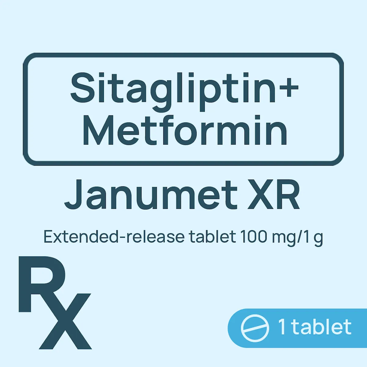 [10002359] Janumet XR Extended-Release Tablet 100mg/1g