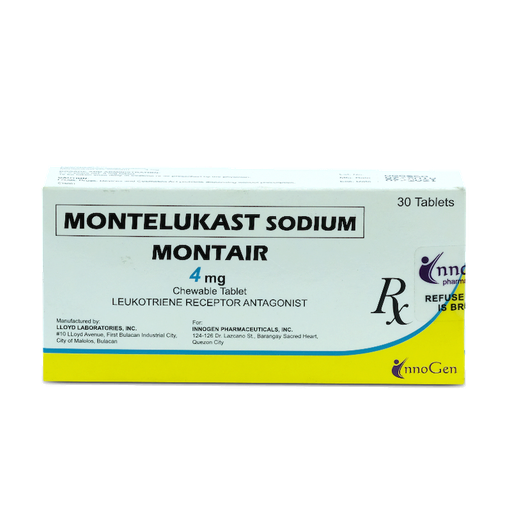 [10000049] Montair Chewable Tablet 4mg
