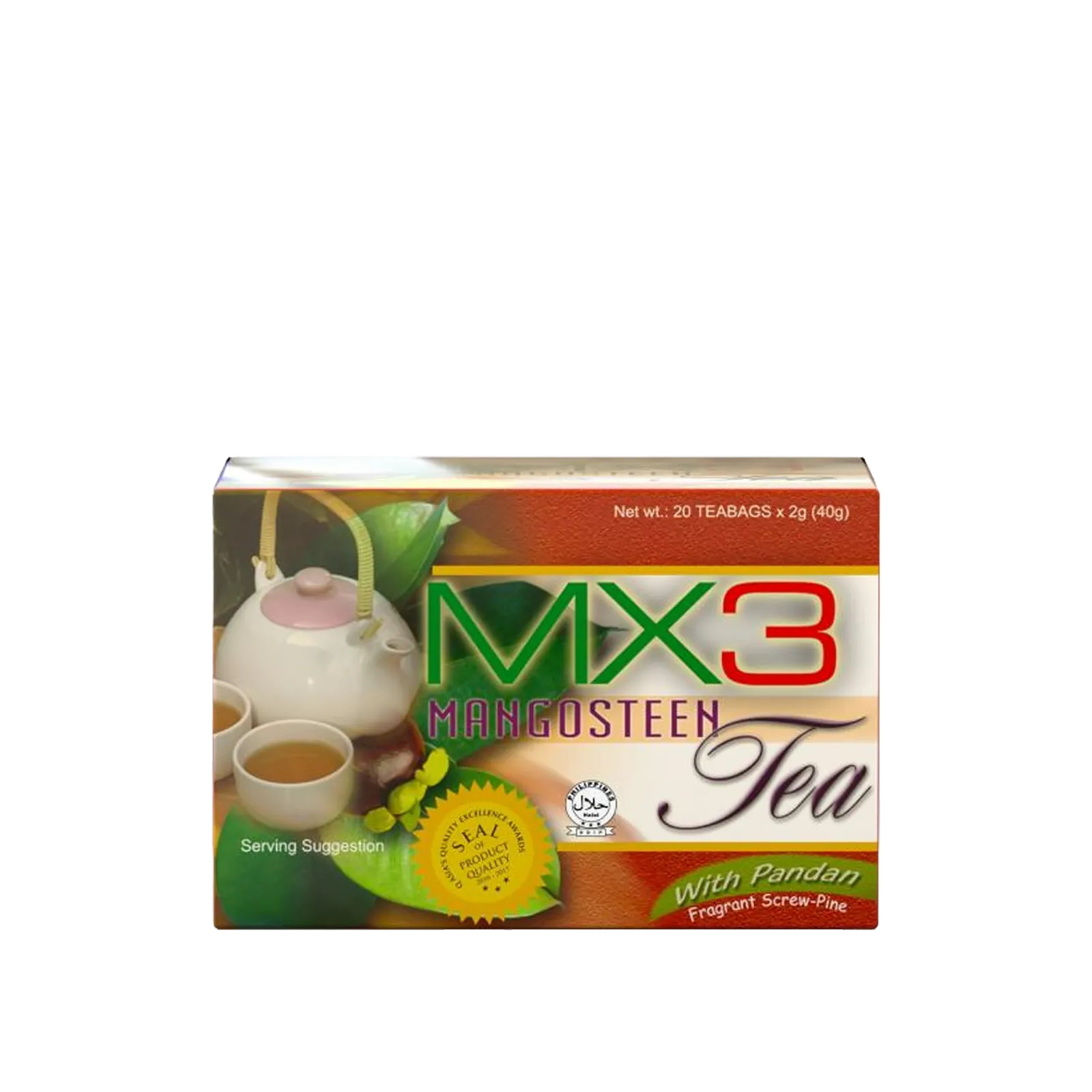 [10000417] Mx3 Tea With Pandan 2g