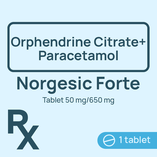 [10003914] Norgesic Forte Tablet 50mg/650mg