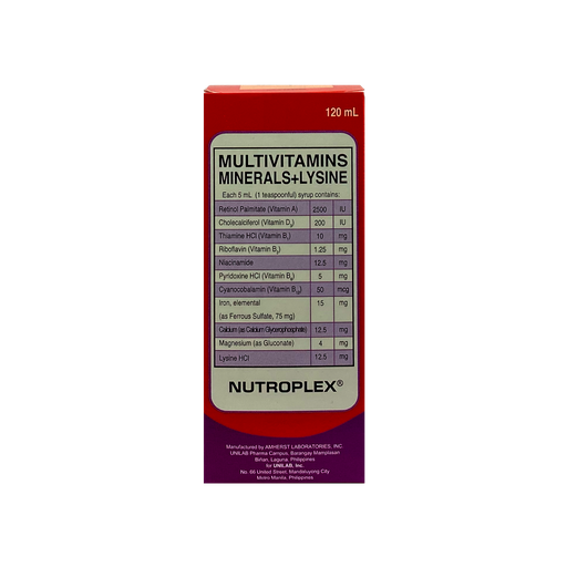 [10000842] Nutroplex With Lysine 120mL