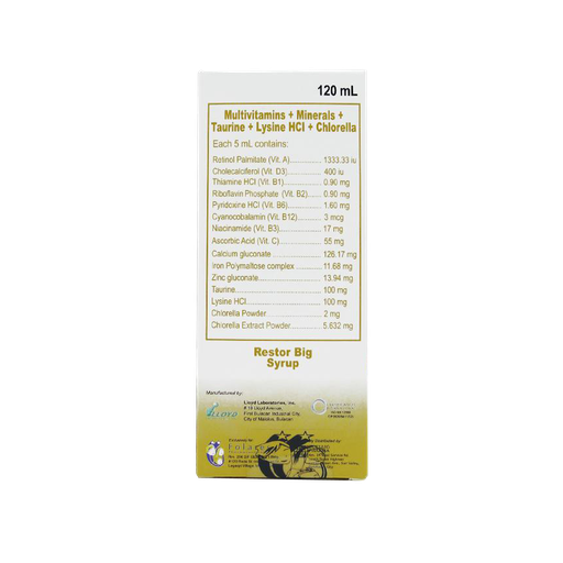 [10003645] Restor Big Ef Syrup 120mL