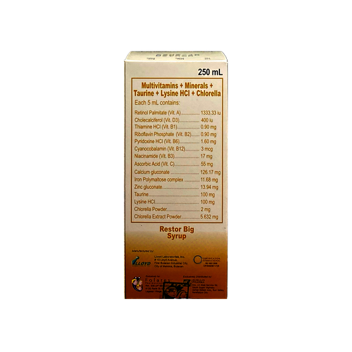 [10003646] Restor Big Ef Syrup 250mL