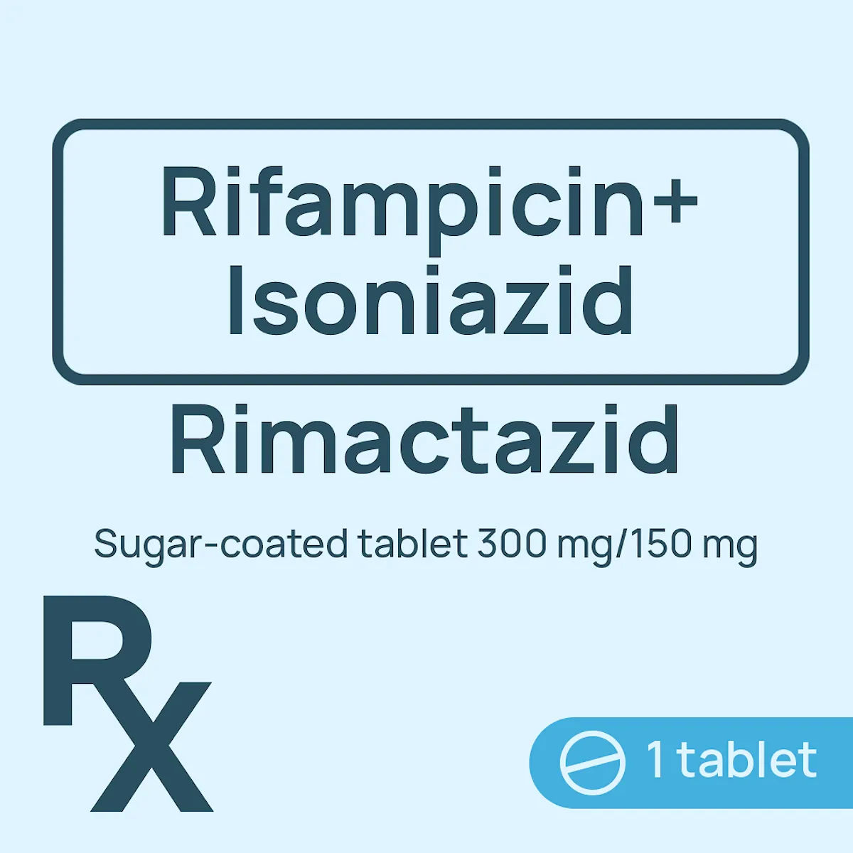 [10003717] Rimactazid Sugar-Coated Tablet 300mg/150mg