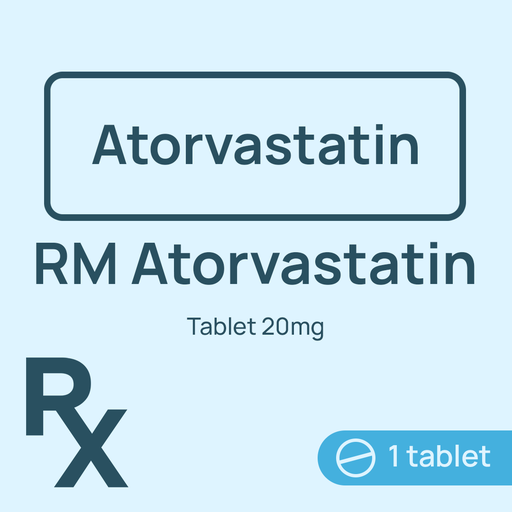 [10002181] RiteMed Atorvastatin FCT 20mg