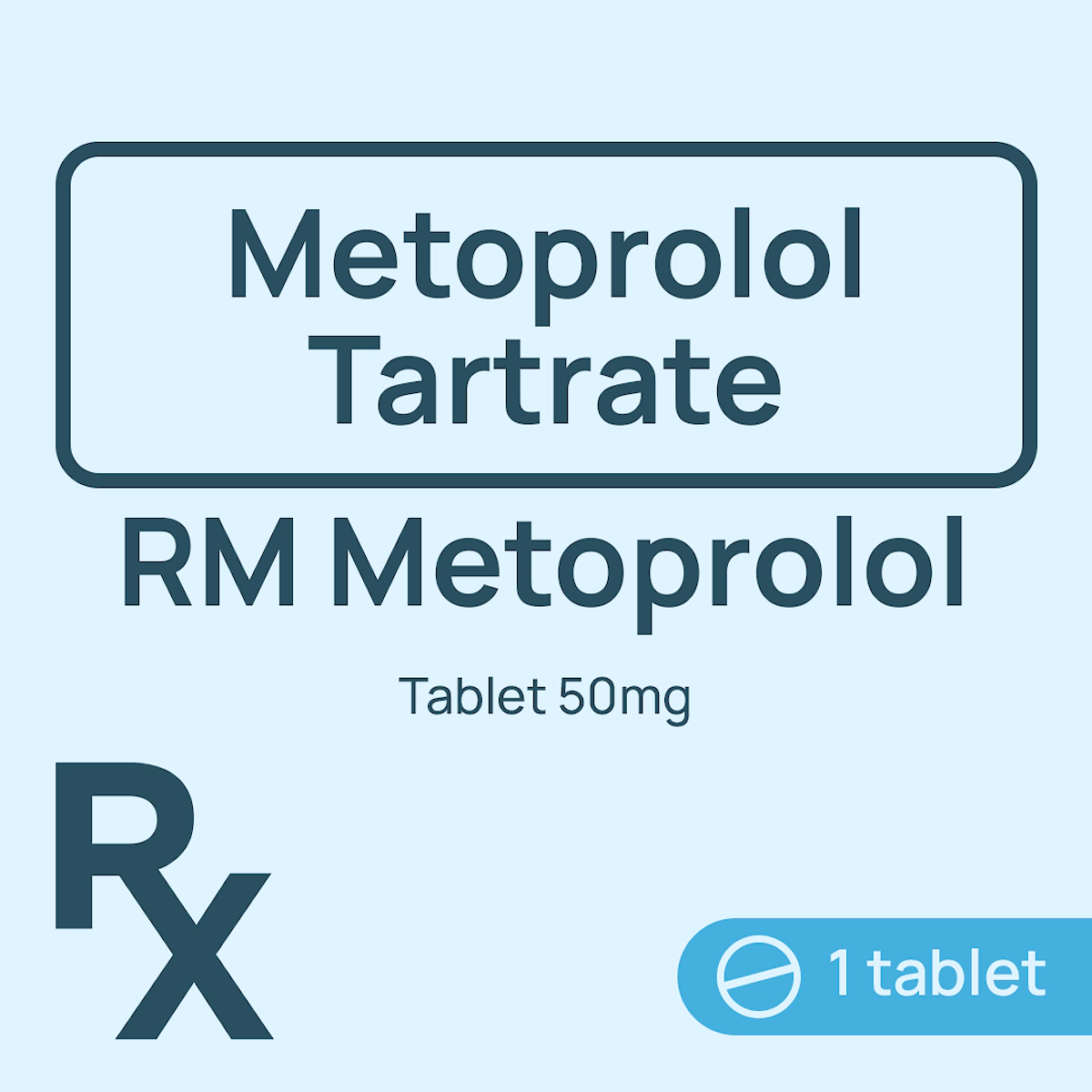 [10002165] RiteMed Metoprolol Tablet 50mg