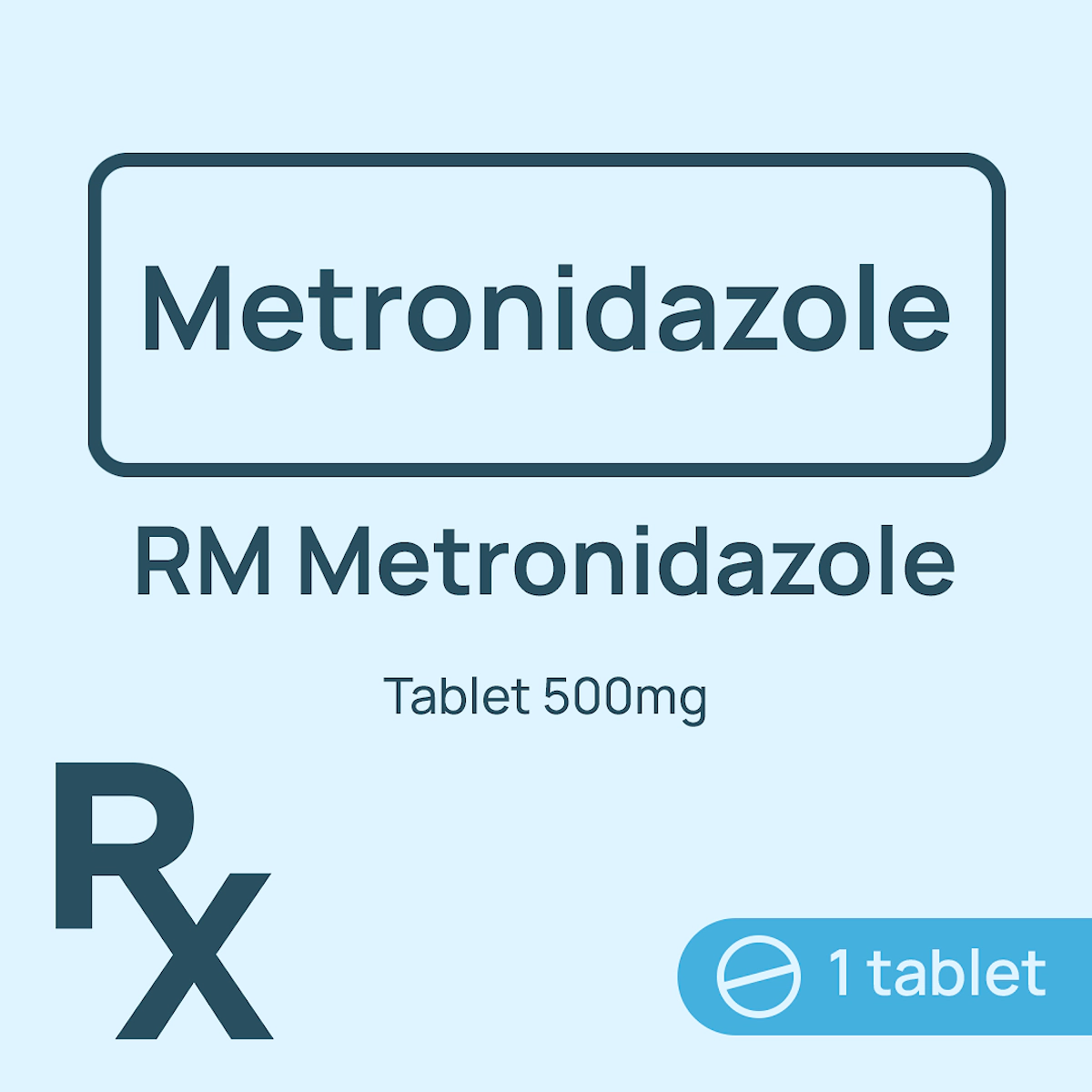 [10002218] RiteMed Metronidazole Tablet 500mg