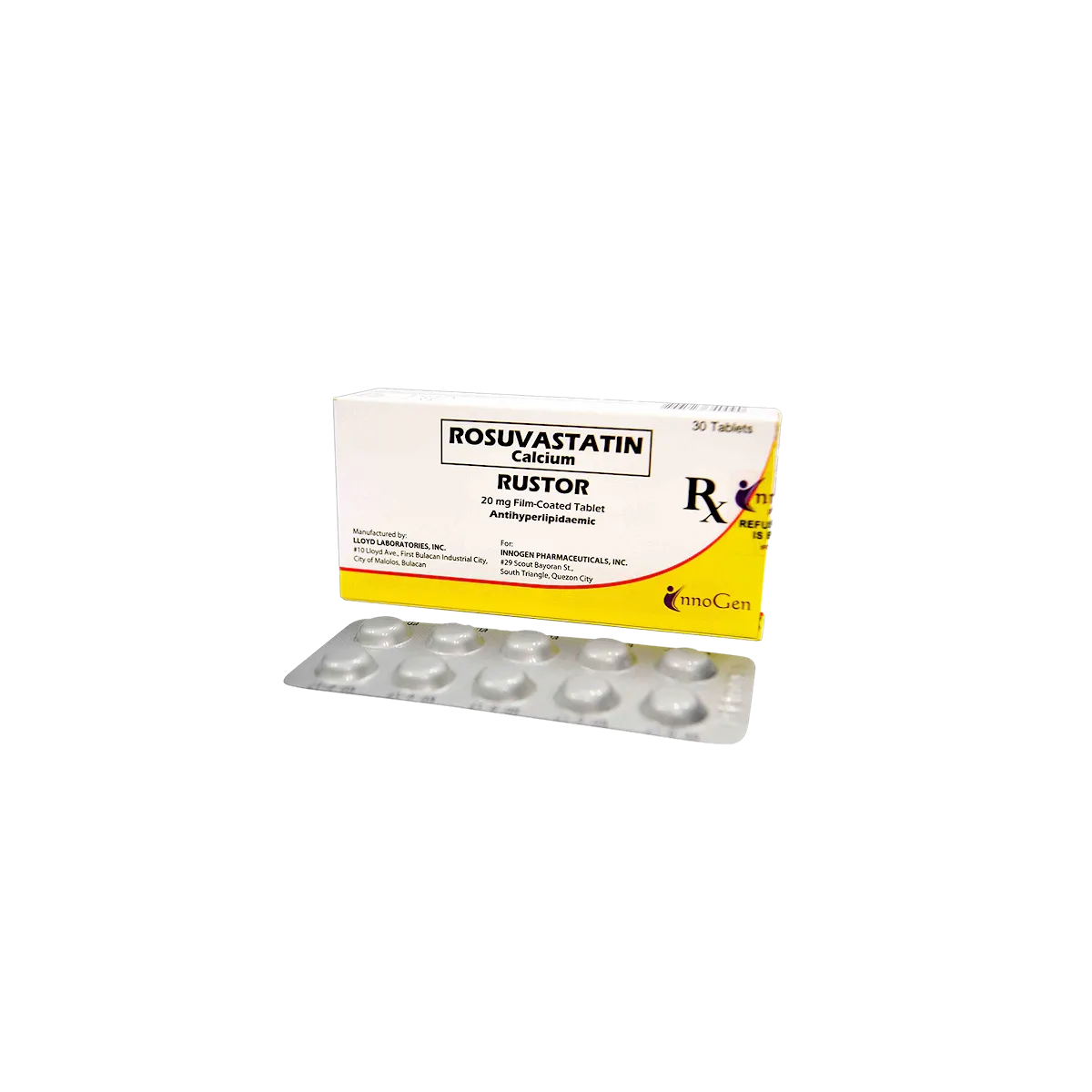 [10004157] Rustor Fc Tablet 20mg