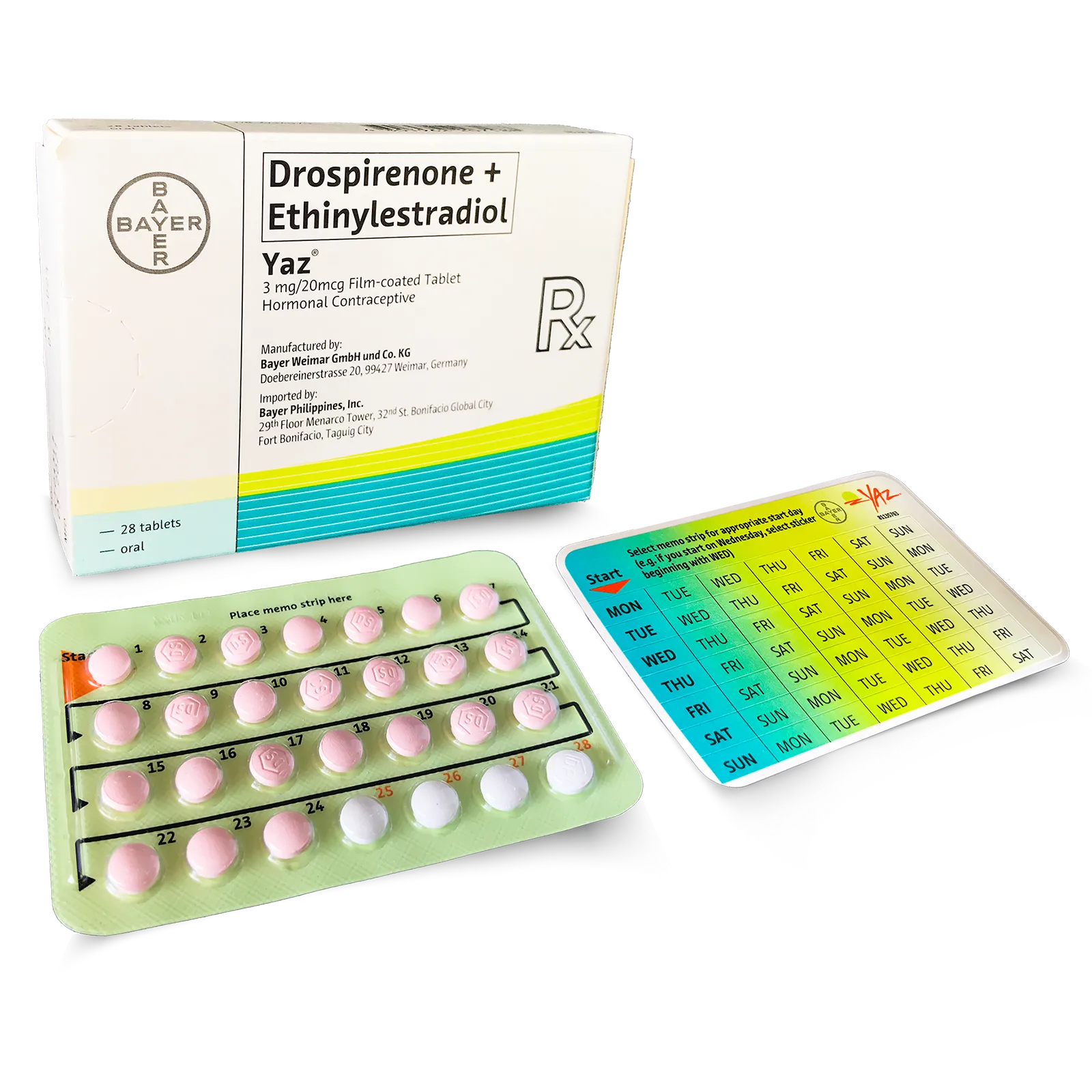 [10006262] Yaz Oral Contraceptive Pills 3 mg/20mcg 28  s