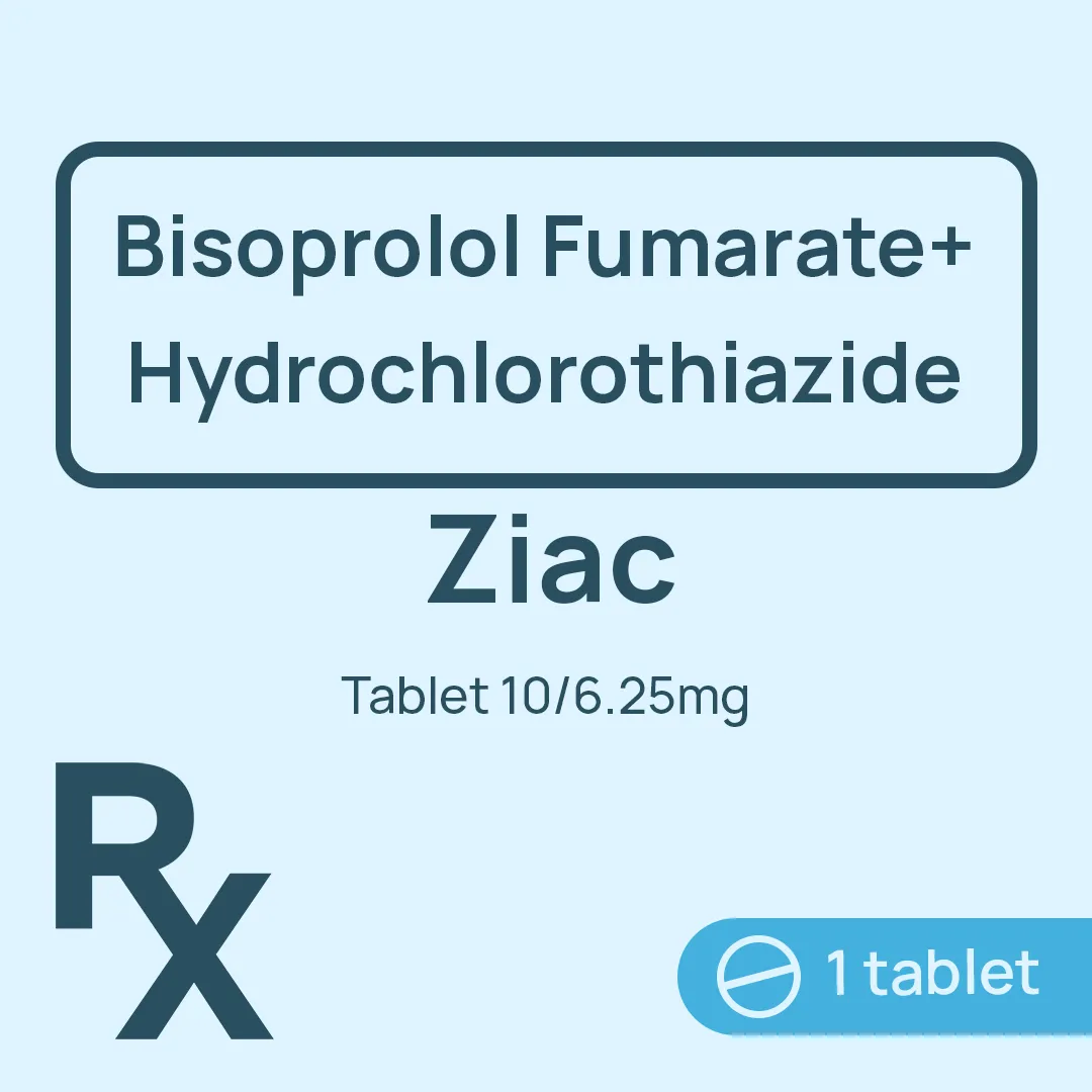 [10003454] Ziac Tablet 10mg/6.25mg