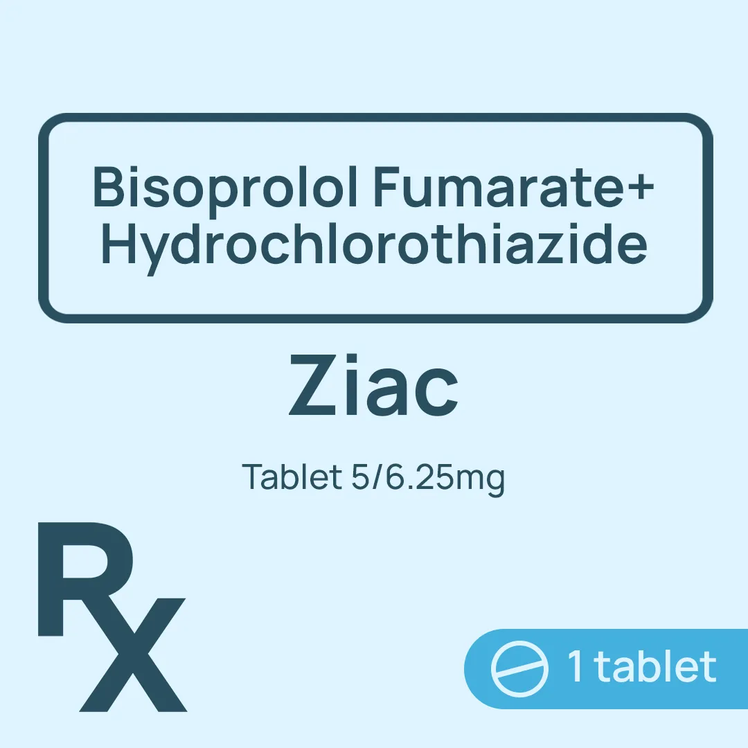 [10003456] Ziac Tablet 5mg/6.25mg