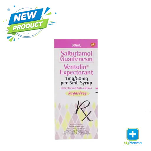 [10001064] Ventolin Expectorant Syrup 1mg/50 mg per 5mL 120mL