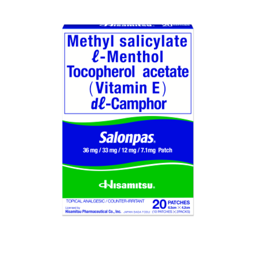 [10007760] Salonpas Medicated Patch 20's
