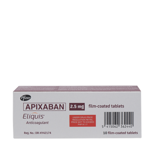 [10009271] Eliquis Film-Coated Tablet 2.5 mg