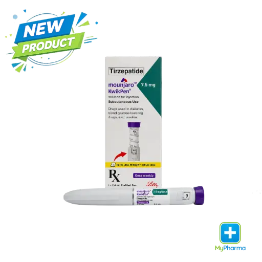 [8100013242] Mounjaro Kwikpen 7.5mg/0.6mL with FREE Needles 