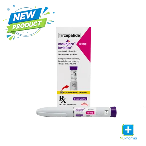 [8100013243] Mounjaro Kwikpen 10mg with FREE Needles 