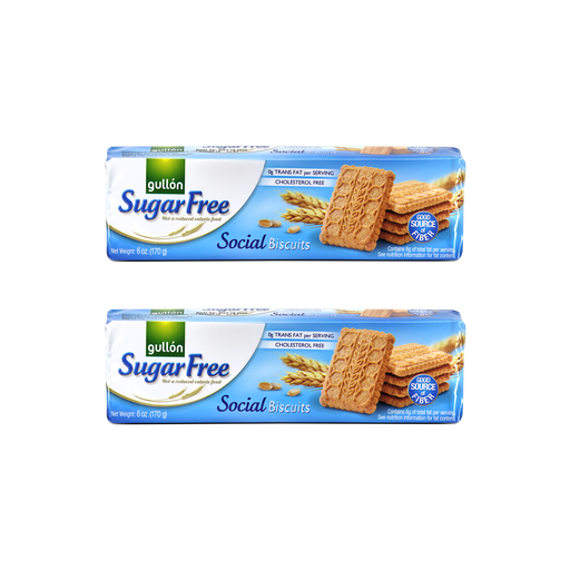 [10003485] Gullon Sugar Free Social Biscuits With Fiber 170g