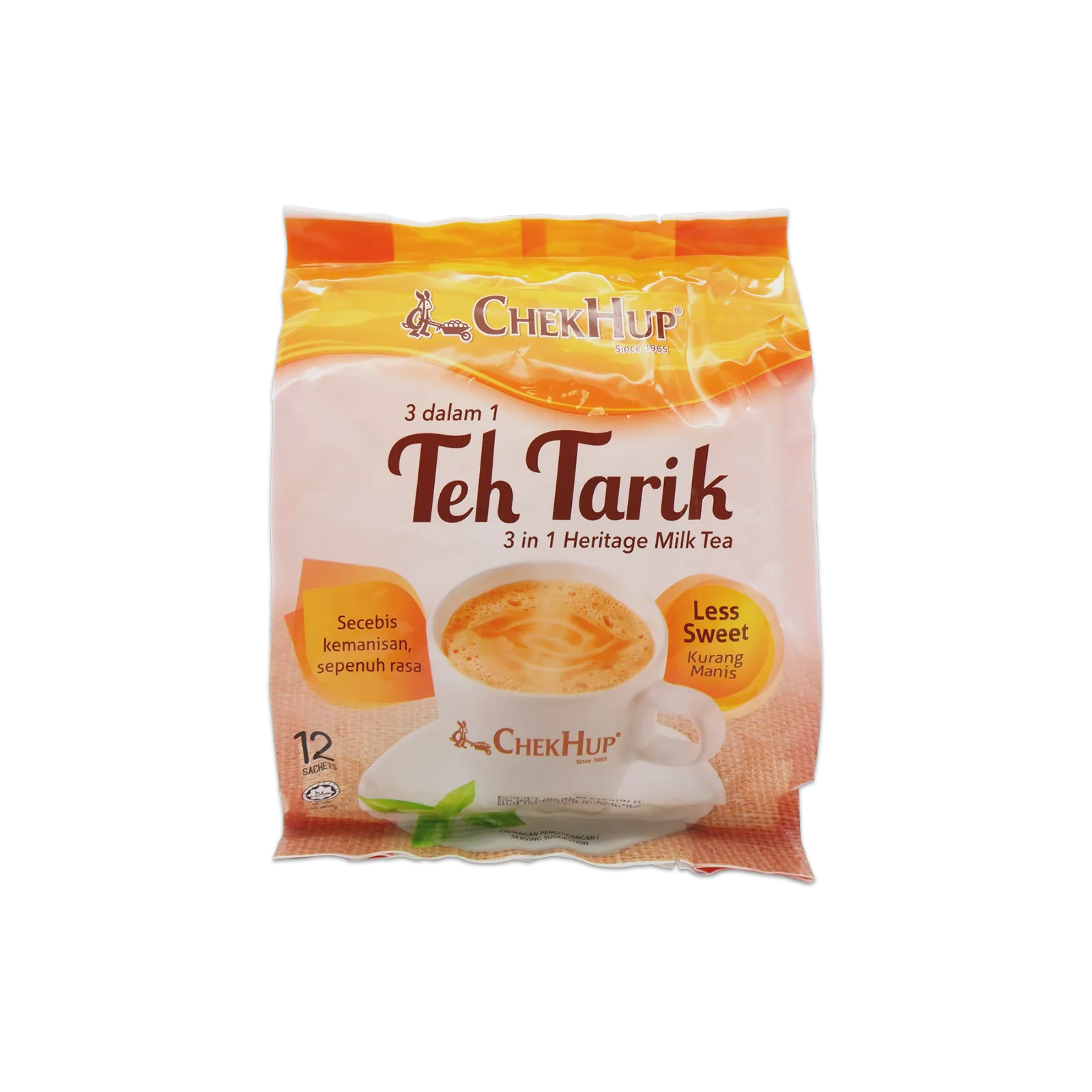 [10006642] Chek Hup 3 In 1 Teh Tarik (Malaysian Tea) - Less Sweet 12's