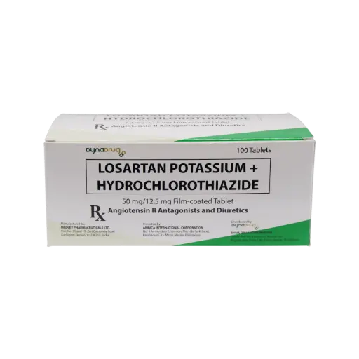 [10010624] Dyna Drug Losartan + Hydrochlorothiazide Film-Coated Tablet 50mg/12.5mg 
