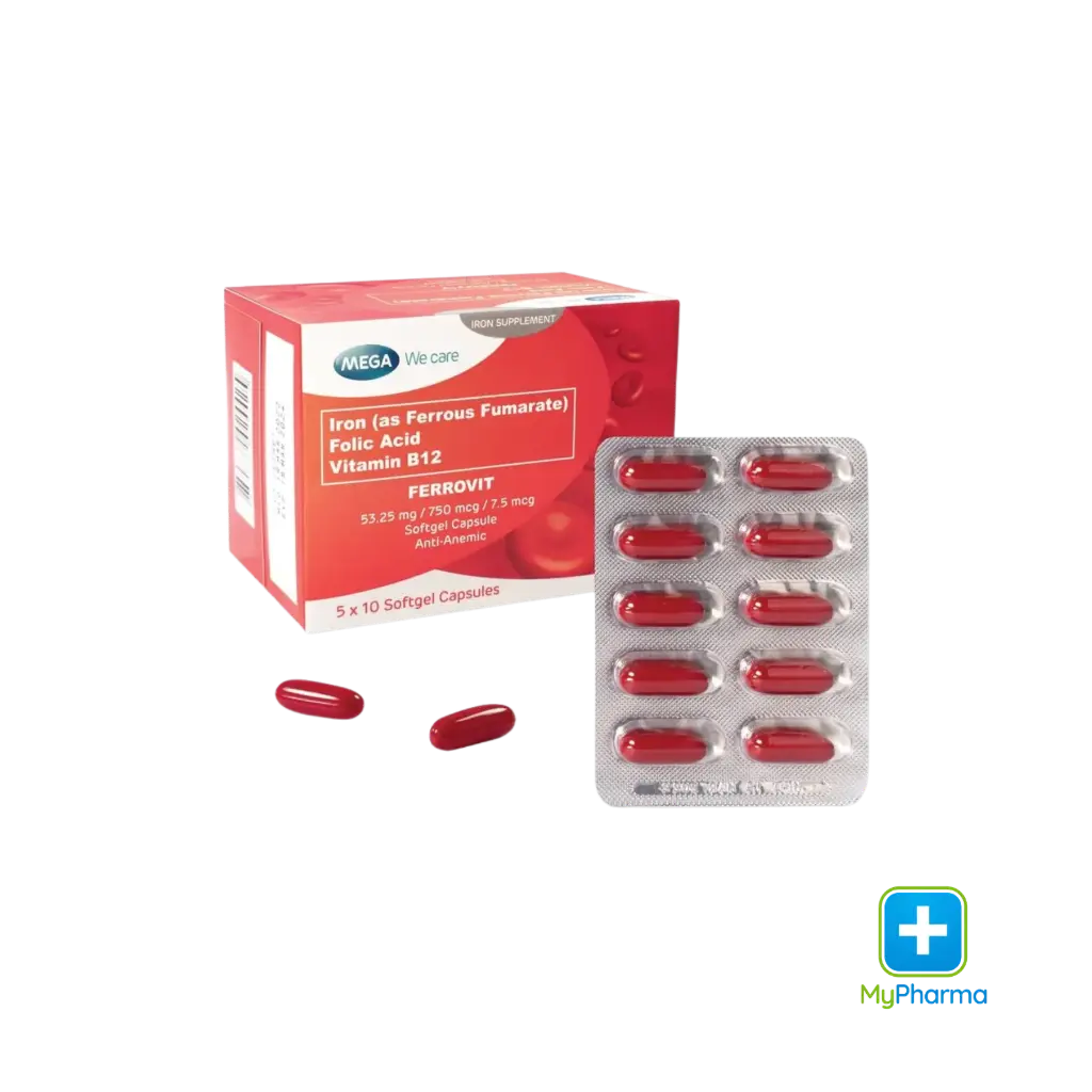 Ferrovit Capsule 53.25mg/7.5mg/750mcg 