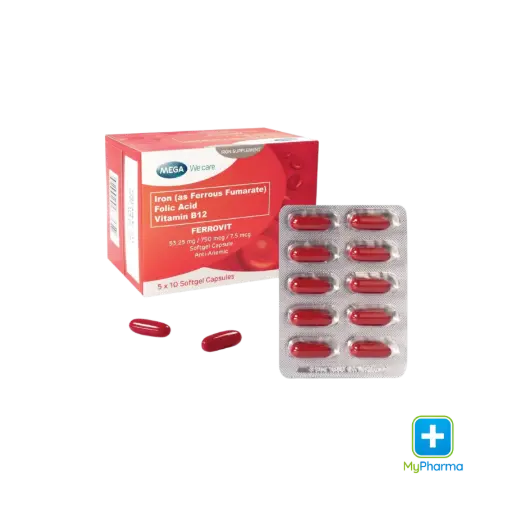 Ferrovit Capsule 53.25mg/7.5mg/750mcg 