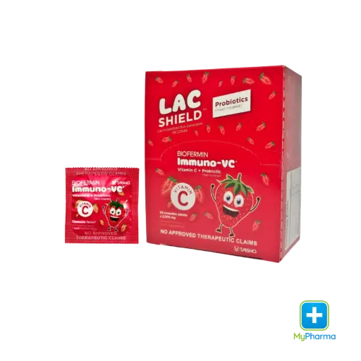 [8100013775] Biofermin Immuno-VC Chewable Tablet Strawberry Flavor
