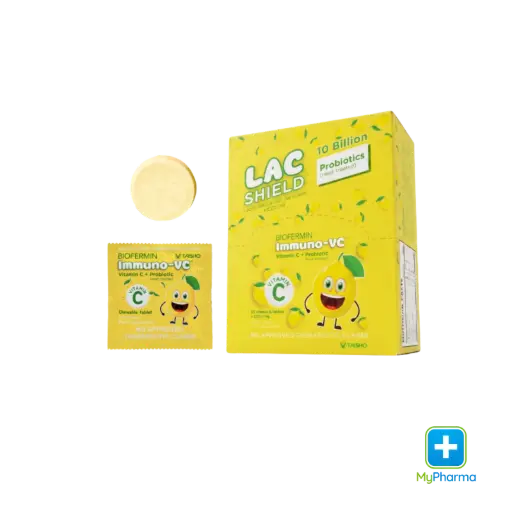 [8100013781] Biofermin Immuno-VC Chewable Tablet Lemon Flavor